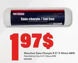 Matériaux Pont Masson Paint Roll Lint Free 9.5 x 10mm MPM offer