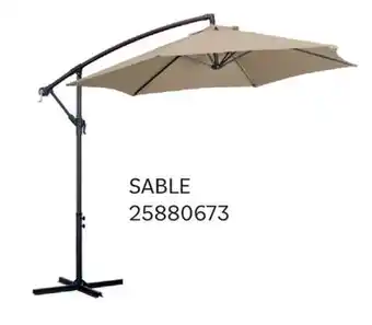 Matériaux Pont Masson 9 Ft. Offset Sand Patio Umbrella offer