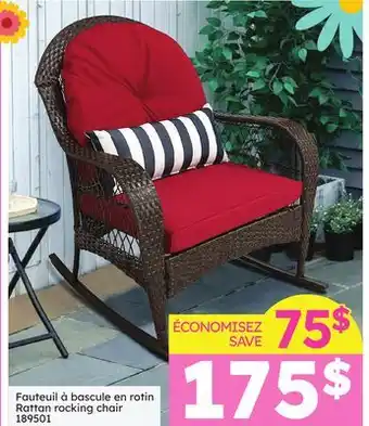 Rossy Rattan rocking chair offer