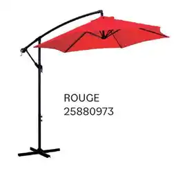 Matériaux Pont Masson 9 Ft. Offset Red Patio Umbrella offer