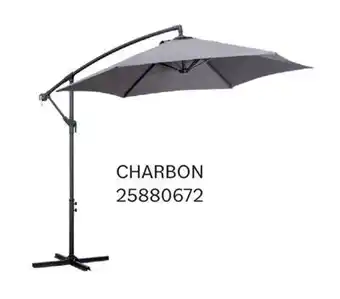 Matériaux Pont Masson 9 Ft. Offset Charcoal Patio Umbrella offer