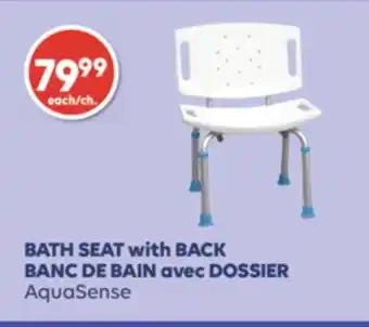 Wellwise by Shoppers AquaSense BANC DE BAIN avec DOSSIER offer