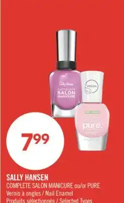 Pharmaprix SALLY HANSEN or PURE Nail Enamel offer