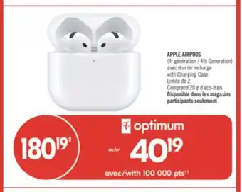 Pharmaprix APPLE AIRPODS offer