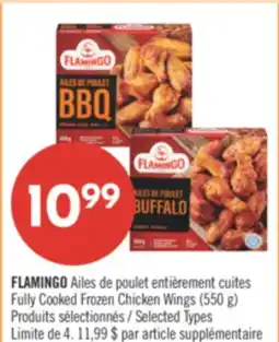 Pharmaprix FLAMINGO Fully Cooked Frozen Chicken Wings offer