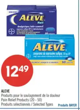 Pharmaprix ALEVE Pain Relief Products offer