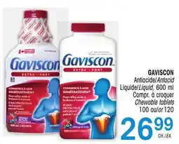 Uniprix GAVISCON Antiacide/Antacid, Compr. à croquer/Chewable tablets offer