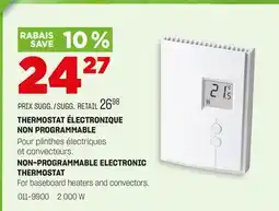 BMR THERMOSTAT ÉLECTRONIQUE NON PROGRAMMABLE offer