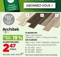 BMR PLANCHER SPC offer