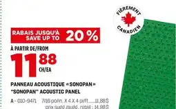 BMR PANNEAU ACOUSTIQUE SONOPAN offer