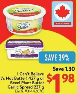 Walmart I Can't Believe It's Not Butter! offer