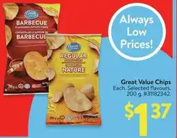 Walmart Great Value Chips offer