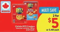 Walmart Christie RITZ Crackers offer