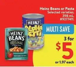 Walmart Heinz Beans or Pasta offer