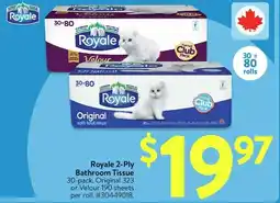 Walmart Royale 2-Ply Bathroom Tissue offer