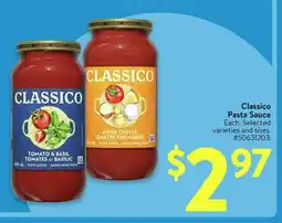 Walmart Classico Pasta Sauce offer