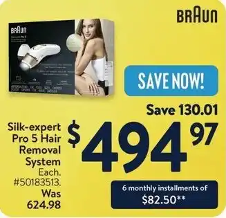 Walmart Silk-expert Pro 5 Hair Removal System offer