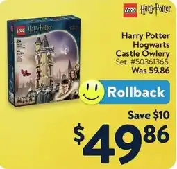 Walmart Harry Potter Hogwarts Castle Owlery offer