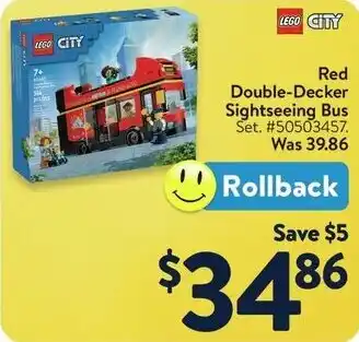 Walmart Red Double-Decker Sightseeing Bus offer