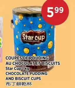 Kim Phat Star Cup CHOCOLATE PUDDING AND BISCUIT CUPS offer