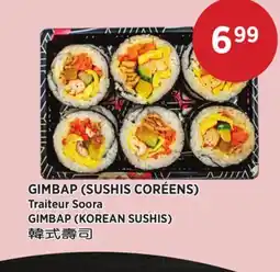 Kim Phat Traiteur Soora GIMBAP (KOREAN SUSHIS) offer