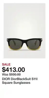 Holt Renfrew DIOR DiorBlackSuit S11I Square Sunglasses offer