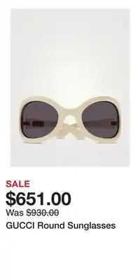 Holt Renfrew GUCCI Round Sunglasses offer