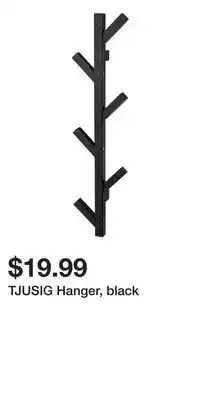 IKEA TJUSIG Hanger, black offer