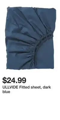 IKEA ULLVIDE Fitted sheet, dark blue offer