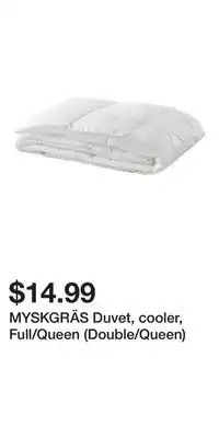 IKEA MYSKGRÄS Duvet, cooler, Full/Queen (Double/Queen) offer