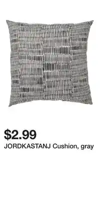 IKEA JORDKASTANJ Cushion, gray offer