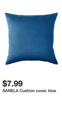 IKEA SANELA Cushion cover, blue offer