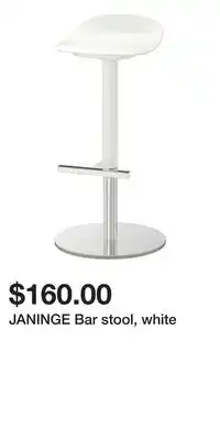 IKEA JANINGE Bar stool, white offer