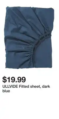 IKEA ULLVIDE Fitted sheet, dark blue offer