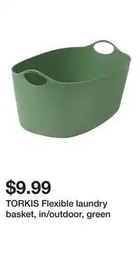 IKEA TORKIS Flexible laundry basket, in/outdoor, green offer