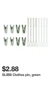 IKEA SLIBB Clothes pin, green offer