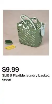 IKEA SLIBB Flexible laundry basket, green offer