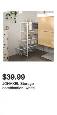 IKEA JONAXEL Storage combination, white offer