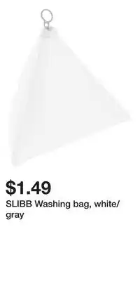 IKEA SLIBB Washing bag, white/gray offer