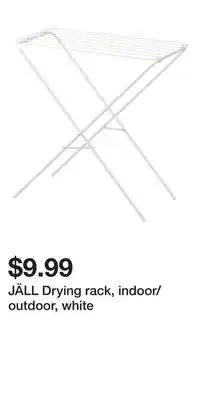 IKEA JÄLL Drying rack, indoor/outdoor, white offer