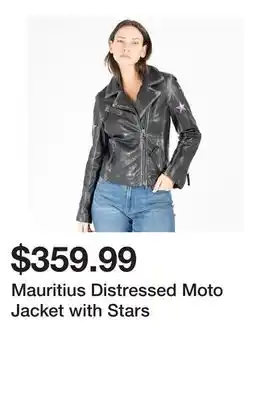 TSC Stores Mauritius Distressed Moto Jacket with Stars offer