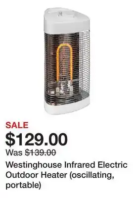 TSC Stores Westinghouse Infrared Electric Outdoor Heater (oscillating, portable) offer