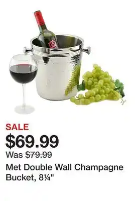 TSC Stores Met Double Wall Champagne Bucket, 8¼ offer