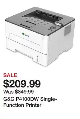 TSC Stores G&G P4100DW Single-Function Printer offer