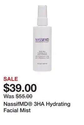 TSC Stores NassifMD 3HA Hydrating Facial Mist offer