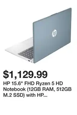 TSC Stores HP 15.6 FHD Ryzen 5 HD Notebook (12GB RAM, 512GB M.2 SSD) with HP Mouse and Windows Productivity offer