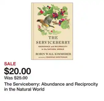 Chapters Indigo The Serviceberry: Abundance and Reciprocity in the Natural World offer