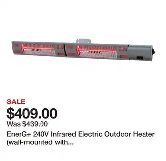 TSC Stores EnerG+ 240V Infrared Electric Outdoor Heater (wall-mounted with remote) offer