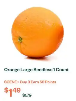 Voilà Orange Large Seedless 1 Count offer