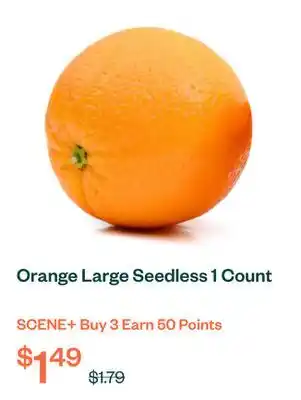 Voilà Orange Large Seedless 1 Count offer